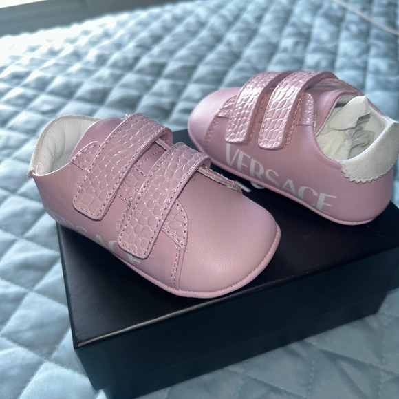 Previously loved: Brand new infant Versace shoes size 18.
